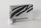 Tiger Cliff Golf Ball Pro packaging with a golf ball on a light gray background