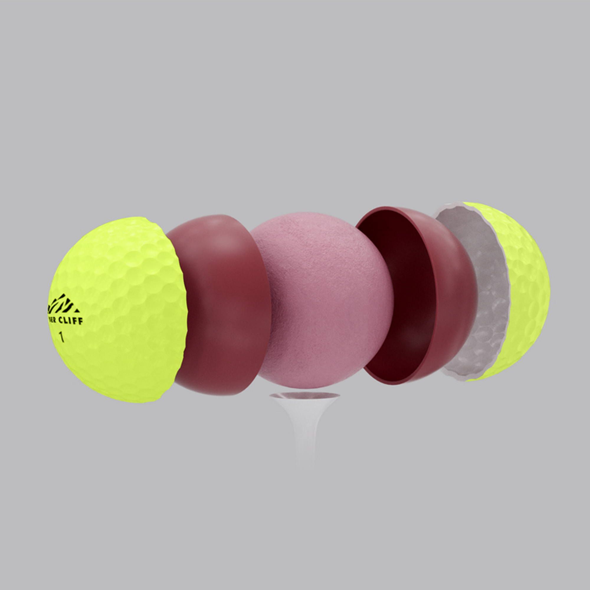 Tour Yellow - 3 PC Surlyn 75 Compression